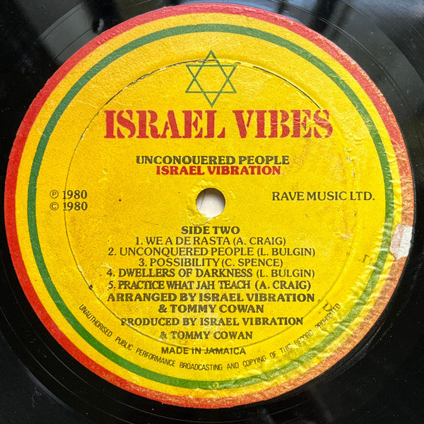 Israel Vibration : Unconquered People (LP, Album)