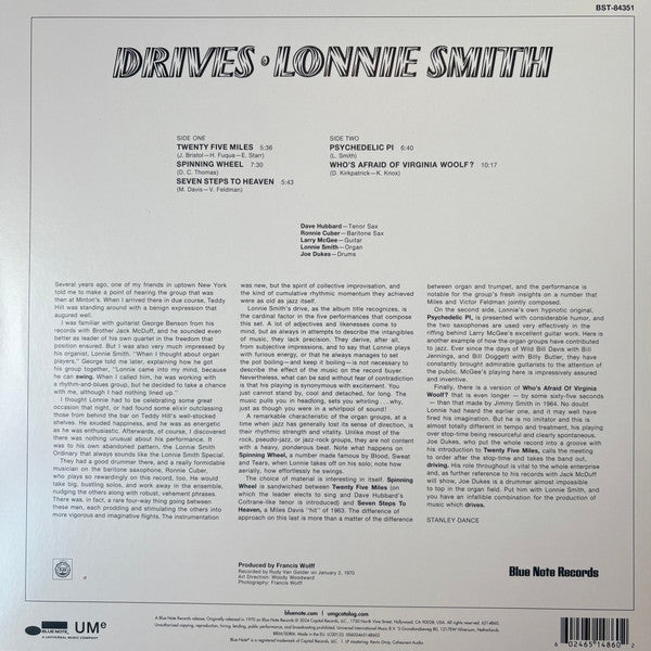 Lonnie Smith ~ Drives (Vinyl) - Djungel & Jazz