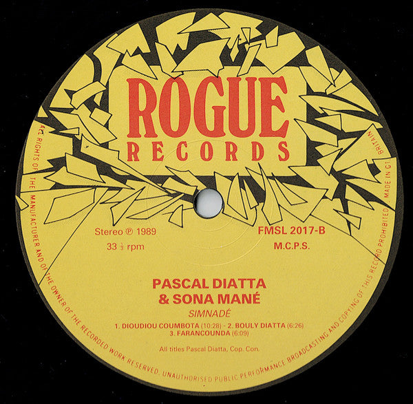 Pascal Diatta & Sona Mané ~ Simnadé (Vinyl) - Djungel & Jazz