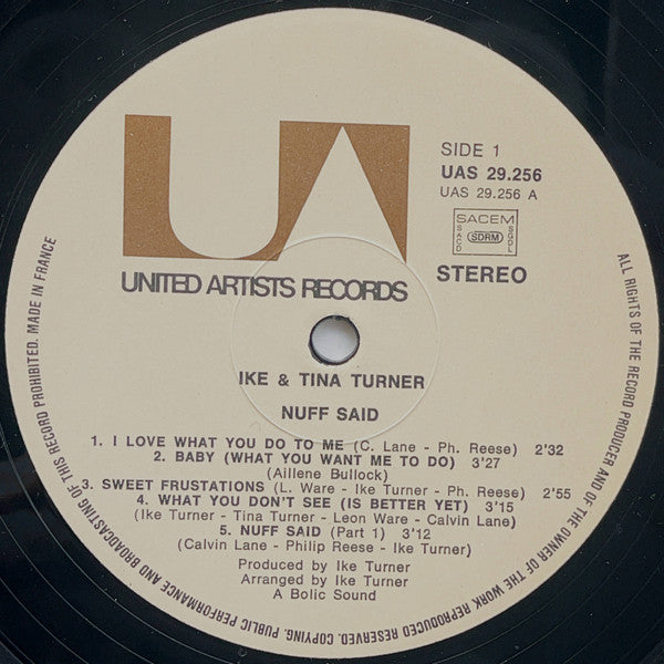 Ike & Tina ~ 'Nuff Said (Vinyl) - Djungel & Jazz