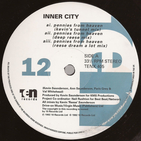 Inner City ~ Pennies From Heaven (Vinyl) - Djungel & Jazz