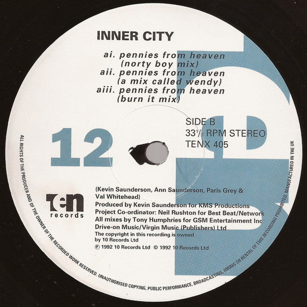 Inner City ~ Pennies From Heaven (Vinyl) - Djungel & Jazz