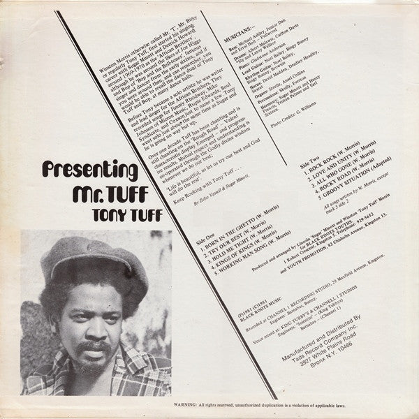 Tony Tuff : Presenting Mr.Tuff (LP, Album)
