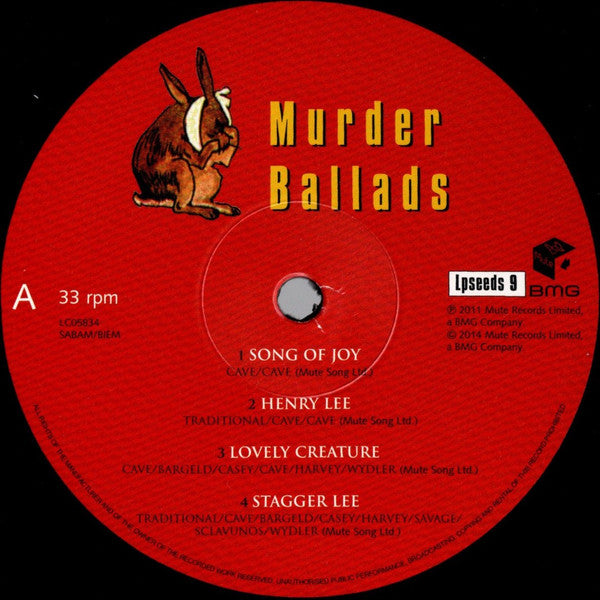 Nick Cave & The Bad Seeds : Murder Ballads (LP + LP, S/Sided + Album, RE, RM, 180)