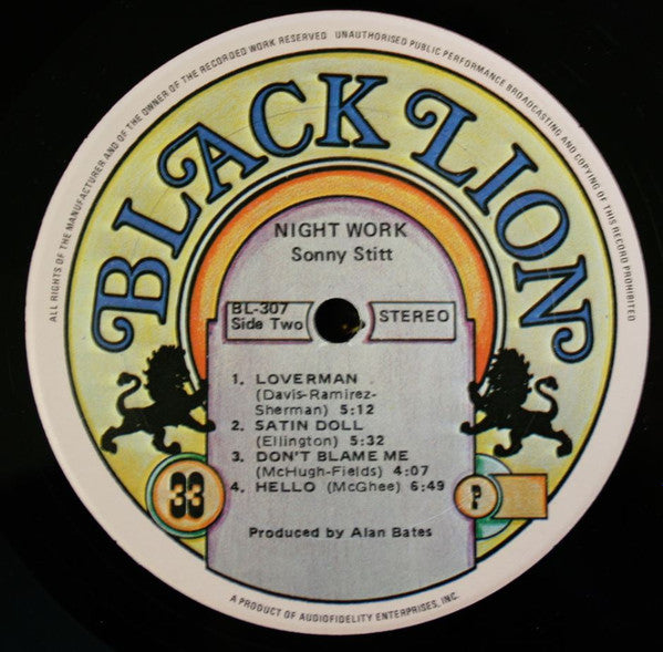 Sonny Stitt & The Giants ~ Night Work (Vinyl) - Djungel & Jazz