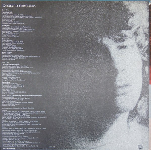Eumir Deodato ~ First Cuckoo (Vinyl) - Djungel & Jazz