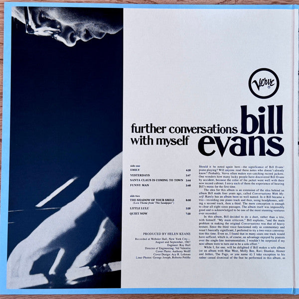 Bill Evans ~ Further Conversations With Myself (Vinyl) - Djungel & Jazz