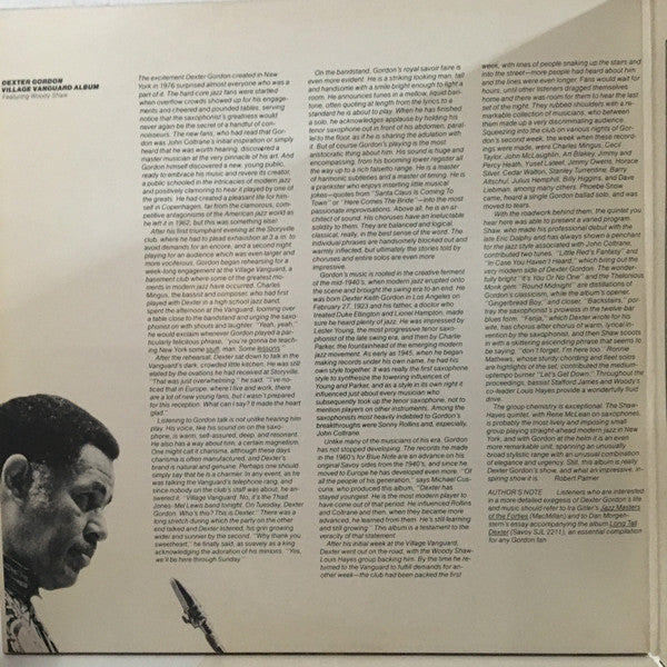 Dexter Gordon ~ Homecoming - Live At The Village Vanguard (Vinyl) - Djungel & Jazz