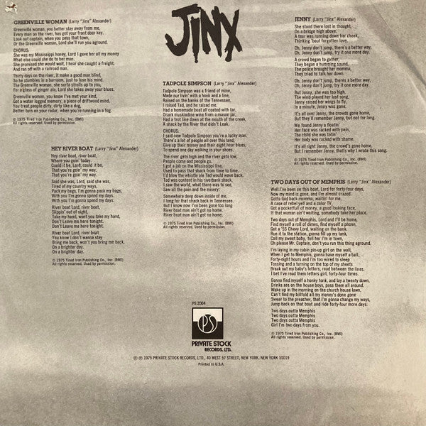 Jinx ~ Jinx (Vinyl) - Djungel & Jazz