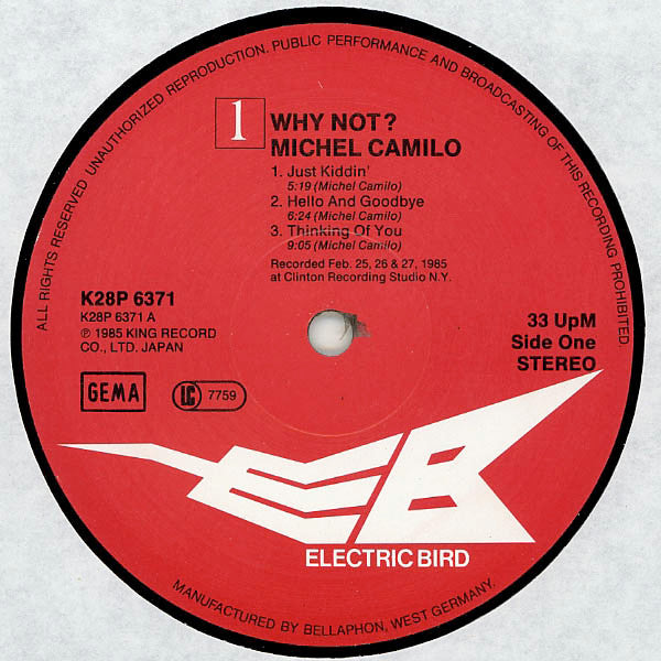 Michel Camilo : Why Not? (LP, Album)