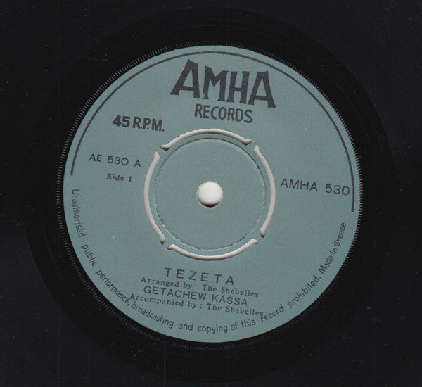 Getachew Kassa : Tezeta (7", Single)