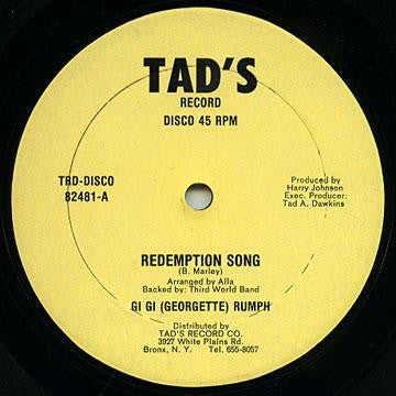 Gi Gi (Georgette) Rumph* / Errol (Scorcher) Archer* : Redemption Song / Tribute To Bob Marley (12")