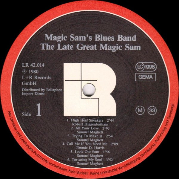 Magic Sam Blues Band : The Late Great Magic Sam (LP, Album, Mono)