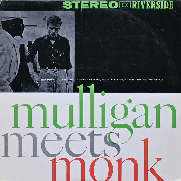 Thelonious Monk And Gerry Mulligan ~ Mulligan Meets Monk (Vinyl) - Djungel & Jazz