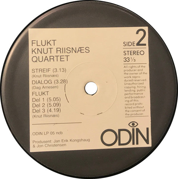 Knut Riisnæs Quartet ~ Flukt (Vinyl) - Djungel & Jazz