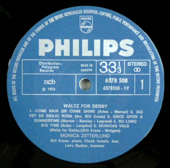Monica Zetterlund, Bill Evans : Waltz For Debby (LP, Album, RE)