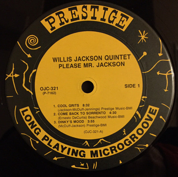 Willis Jackson Quintet ~ Please Mr. Jackson (Vinyl) - Djungel & Jazz