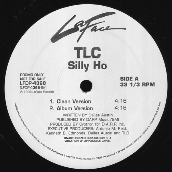 TLC ~ Silly Ho (Vinyl) - Djungel & Jazz