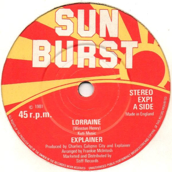 Explainer ~ Lorraine (Vinyl) - Djungel & Jazz