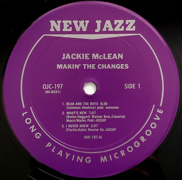 Jackie McLean ~ Makin' The Changes (Vinyl) - Djungel & Jazz