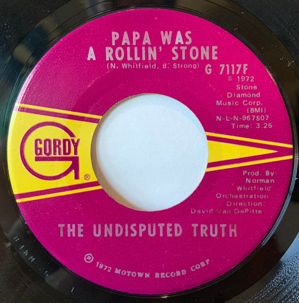 The Undisputed Truth ~ Papa Was A Rollin' Stone (Vinyl) - Djungel & Jazz