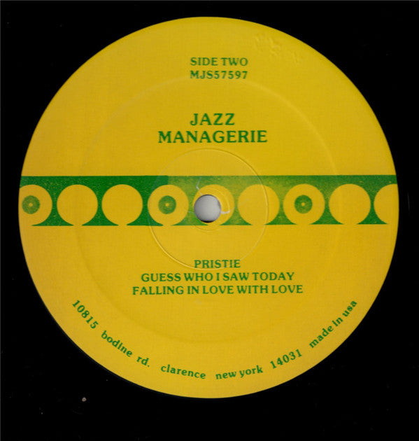 Doug Sertl ~ Menagerie - Doug Sertl's Jazz Menagerie Featuring Nick Brignola (Vinyl) - Djungel & Jazz