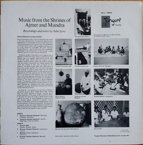 Various ~ Music From The Shrines Of Ajmer And Mundra (Vinyl) - Djungel & Jazz