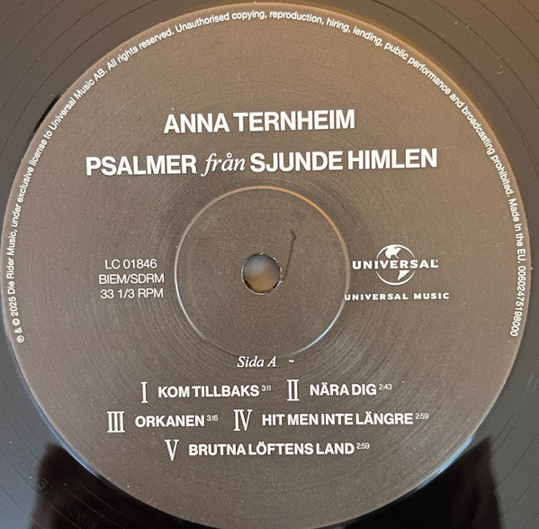 Anna Ternheim : Psalmer Från Sjunde Himlen (LP, Album)