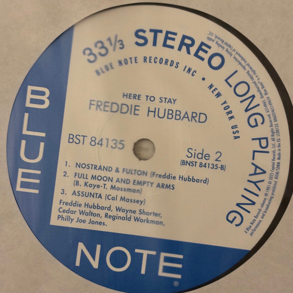 Freddie Hubbard : Here To Stay (LP, Album, RE, RM)