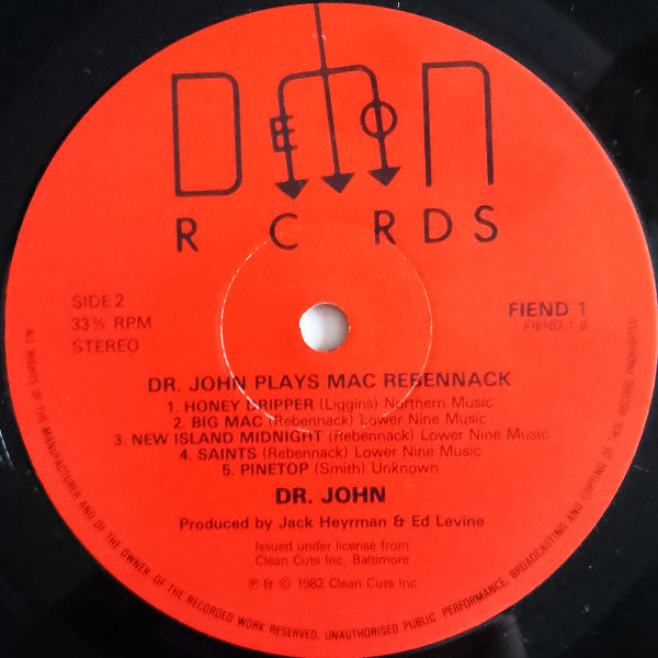 Dr. John ~ Dr. John Plays Mac Rebennack (Vinyl) - Djungel & Jazz