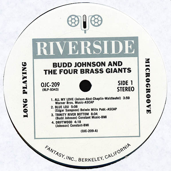 Budd Johnson ~ Budd Johnson And The Four Brass Giants (Vinyl) - Djungel & Jazz