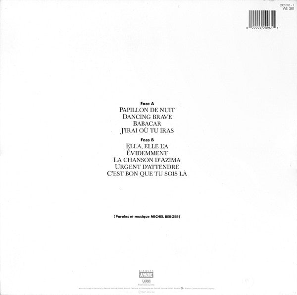 France Gall : Babacar (LP, Album)