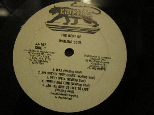 Wailing Souls : The Best Of Wailing Soul (LP, Comp)
