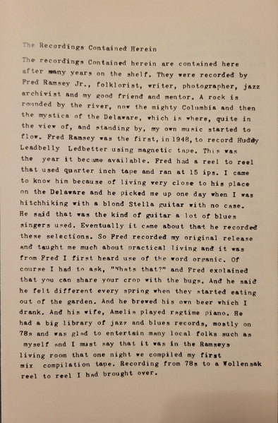 Michael Hurley ~ Back Home With Drifting Woods (Vinyl) - Djungel & Jazz