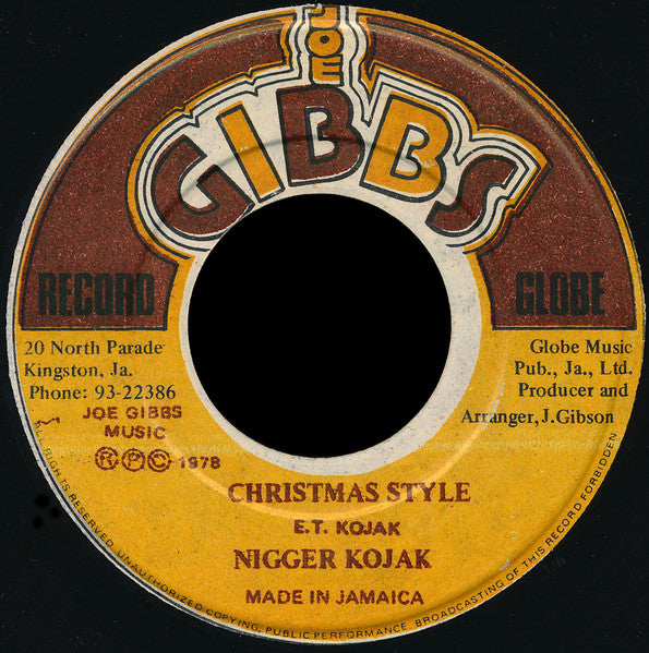 Nigger Kojak : Different Style / Christmas Style (7")