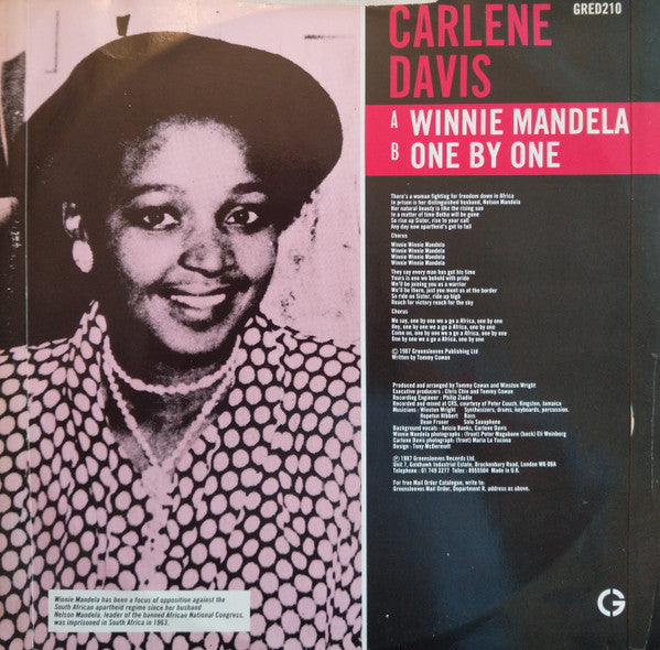 Carlene Davis : Winnie Mandela (12")