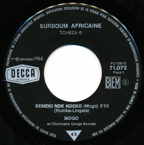 Orchestre Conga Succès ~ Semeki Nde Ndeko / Alberto Siempre Conga (Vinyl) - Djungel & Jazz