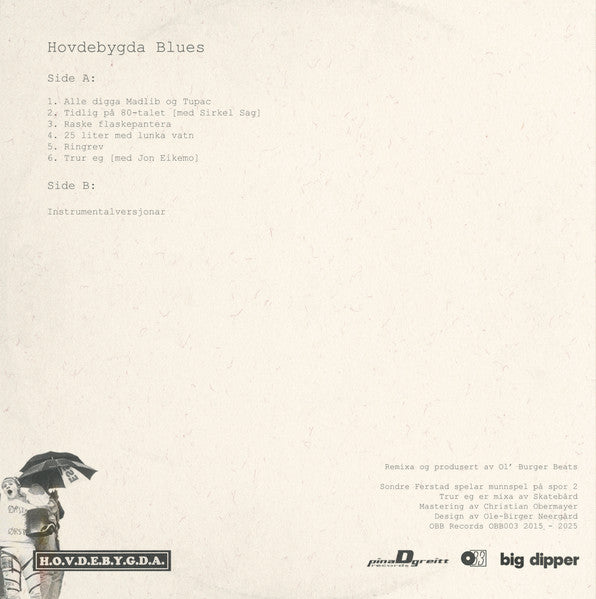 Ol' Burger, Side Brok ~ Hovdebygda Blues (Vinyl) - Djungel & Jazz