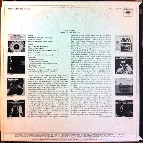 Miles Davis ~ Filles De Kilimanjaro (Vinyl) - Djungel & Jazz