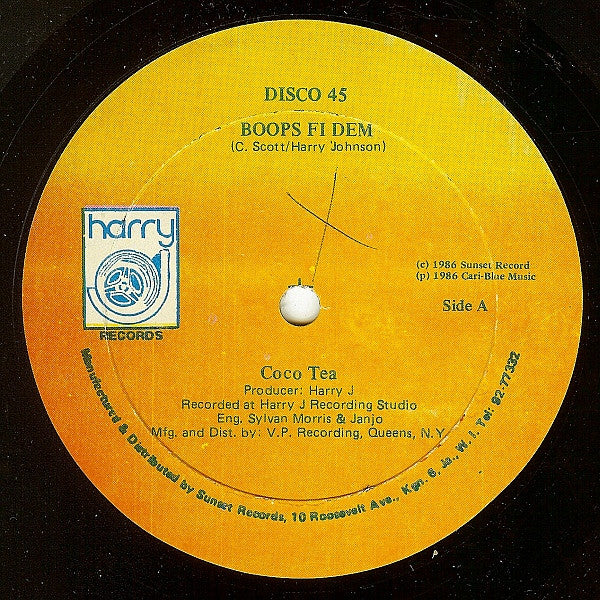 Coco Tea* / Bobby Boom : Boops Fi Dem / See Boops Deh (12")