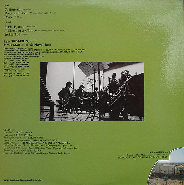 Lew Tabackin With Toshiyuki Miyama And His New Herd ~ Vintage Tenor (Vinyl) - Djungel & Jazz