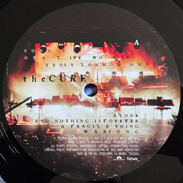 The Cure ~ Songs Of A Live World: Troxy London MMXXIV (Vinyl) - Djungel & Jazz