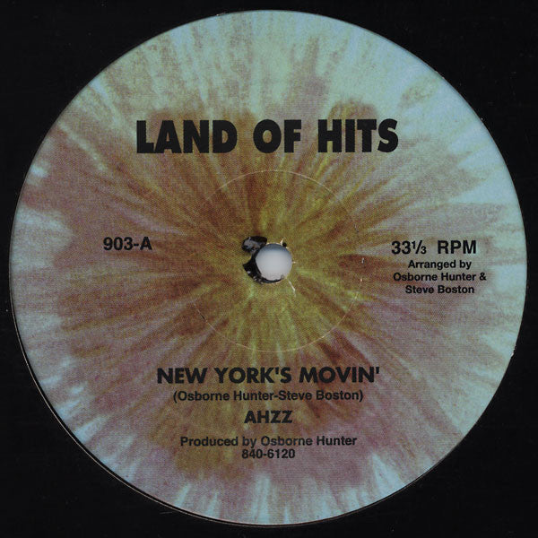 Ahzz : New York's Movin' (12", RE)