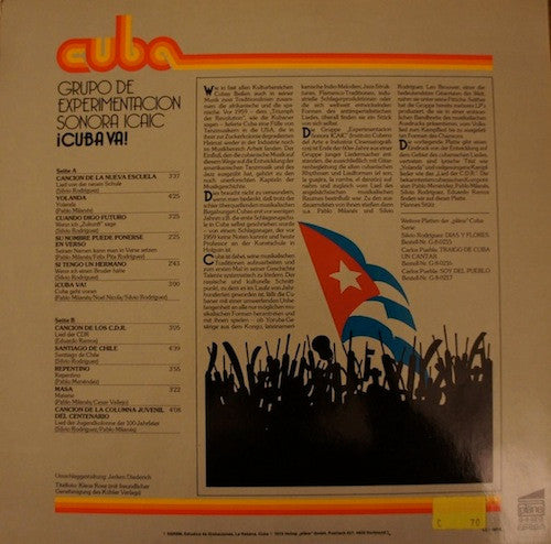 Grupo De Experimentación Sonora Del ICAIC ~ ¡Cuba Va! (Vinyl) - Djungel & Jazz