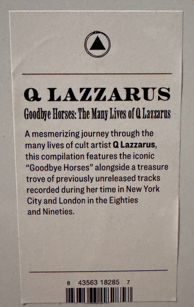 Q Lazzarus ~ Goodbye Horses: The Many Lives Of Q Lazzarus (Music From The Motion Picture) (Vinyl) - Djungel & Jazz