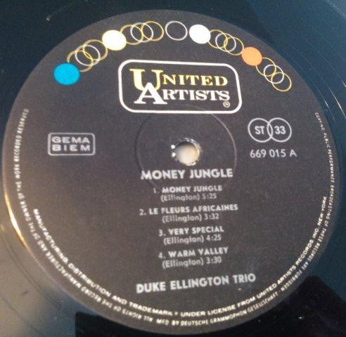 Duke Ellington • Charlie Mingus • Max Roach ~ Money Jungle (Vinyl) - Djungel & Jazz