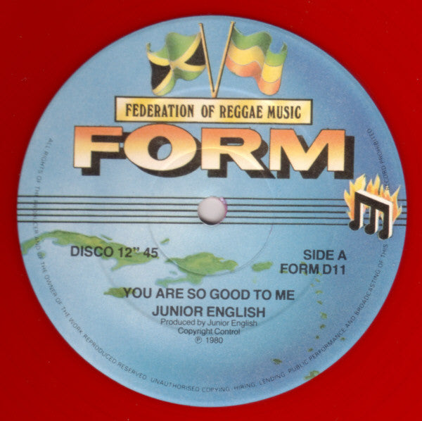 Junior English : You Are So Good To Me (12", Red)