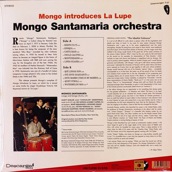 Mongo Santamaria Orchestra & La Lupe ~ Mongo Introduces La Lupe (Vinyl) - Djungel & Jazz