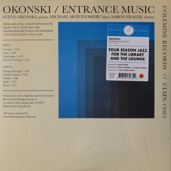 Okonski ~ Entrance Music (Vinyl) - Djungel & Jazz