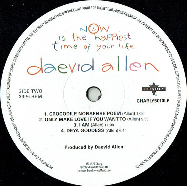 Daevid Allen ~ Now Is The Happiest Time Of Your Life (Vinyl) - Djungel & Jazz